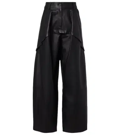 Loewe Paneled leather wide-leg pants | Thumbnail 1 Loewe Paneled leather wide-leg pants | Thumbnail 1