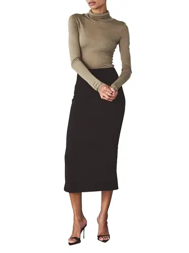 Artemis Diciero Women's Marina Long-Sleeve Sheer Bodysuit - Olive - Size Small | Thumbnail 2 Artemis Diciero Women's Marina Long-Sleeve Sheer Bodysuit - Olive - Size Small | Thumbnail 2