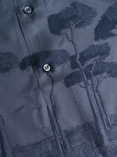 Brioni Men's Roman Trees Silk Sport Shirt | Thumbnail 6 Brioni Men's Roman Trees Silk Sport Shirt | Thumbnail 6