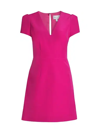 Milly Women's Cady Atalie V-Neck Minidress | Thumbnail 1 Milly Women's Cady Atalie V-Neck Minidress | Thumbnail 1
