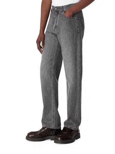 Bottega Veneta Men's Vintage-Washed Straight-Leg Jeans | Thumbnail 3 Bottega Veneta Men's Vintage-Washed Straight-Leg Jeans | Thumbnail 3