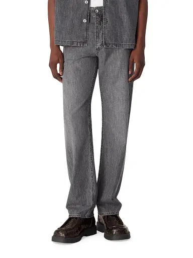 Bottega Veneta Men's Vintage-Washed Straight-Leg Jeans | Thumbnail 1 Bottega Veneta Men's Vintage-Washed Straight-Leg Jeans | Thumbnail 1