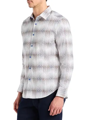 Robert Graham Men's Forsyth Stretch-Cotton Button-Front Shirt | Thumbnail 3 Robert Graham Men's Forsyth Stretch-Cotton Button-Front Shirt | Thumbnail 3