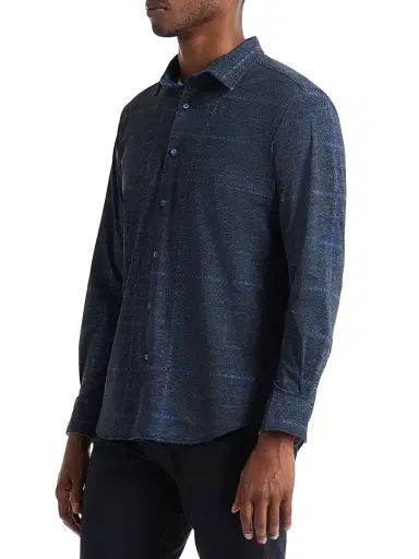 Robert Graham Men's Irving Motion Button-Front Shirt - Navy | Thumbnail 3 Robert Graham Men's Irving Motion Button-Front Shirt - Navy | Thumbnail 3