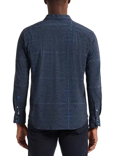 Robert Graham Men's Irving Motion Button-Front Shirt - Navy | Thumbnail 4 Robert Graham Men's Irving Motion Button-Front Shirt - Navy | Thumbnail 4
