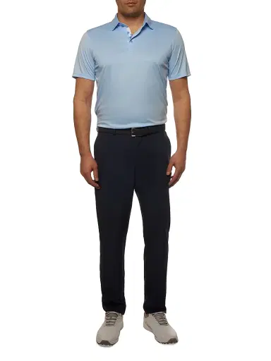 Robert Graham Men's Axelsen Knit Performance Polo - Light Blue | Thumbnail 2 Robert Graham Men's Axelsen Knit Performance Polo - Light Blue | Thumbnail 2