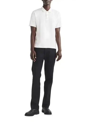 rag & bone Men's Classic Flame Polo Shirt - White | Thumbnail 2 rag & bone Men's Classic Flame Polo Shirt - White | Thumbnail 2