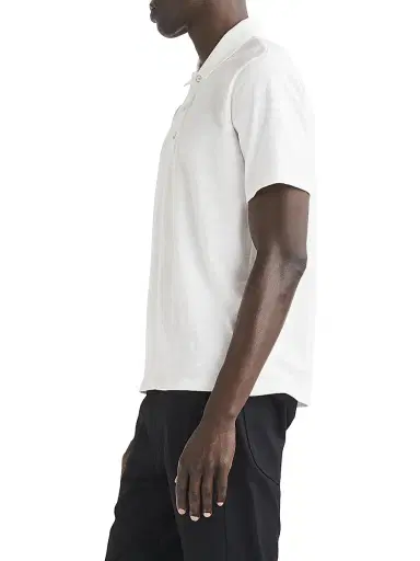 rag & bone Men's Classic Flame Polo Shirt - White | Thumbnail 4 rag & bone Men's Classic Flame Polo Shirt - White | Thumbnail 4
