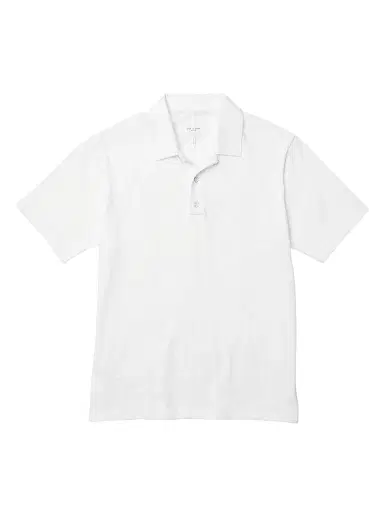 rag & bone Men's Classic Flame Polo Shirt - White | Thumbnail 1 rag & bone Men's Classic Flame Polo Shirt - White | Thumbnail 1