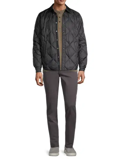 rag & bone Men's Dane Padded Shirt Jacket - Black | Thumbnail 2 rag & bone Men's Dane Padded Shirt Jacket - Black | Thumbnail 2