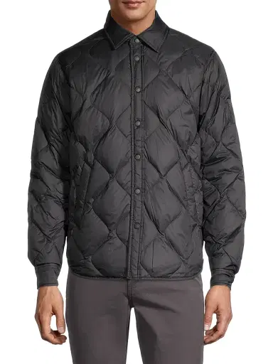 rag & bone Men's Dane Padded Shirt Jacket - Black | Thumbnail 3 rag & bone Men's Dane Padded Shirt Jacket - Black | Thumbnail 3