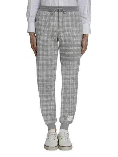 Thom Browne Men's Glen Plaid Joggers | Thumbnail 1 Thom Browne Men's Glen Plaid Joggers | Thumbnail 1