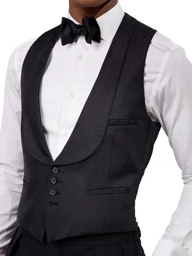 Ralph Lauren Purple Label Men's Douglas Shawl-Collar Vest | Thumbnail 4 Ralph Lauren Purple Label Men's Douglas Shawl-Collar Vest | Thumbnail 4