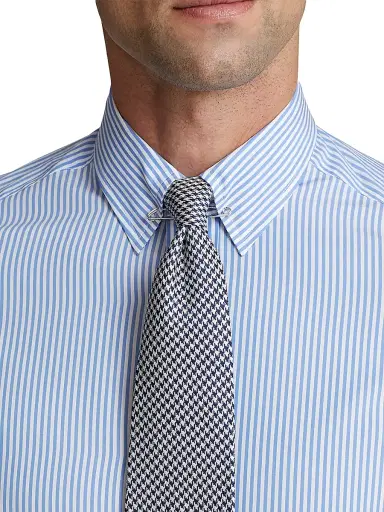Ralph Lauren Purple Label Men's Philip NK Striped Cotton Long-Sleeve Shirt | Thumbnail 6 Ralph Lauren Purple Label Men's Philip NK Striped Cotton Long-Sleeve Shirt | Thumbnail 6
