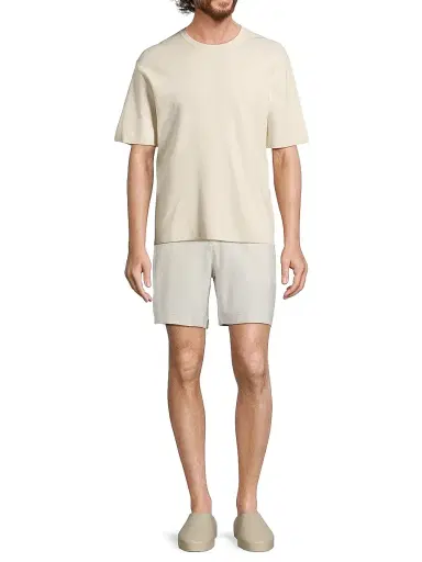 Vince Men's Milano Crewneck T-Shirt - Classic Cream | Thumbnail 2 Vince Men's Milano Crewneck T-Shirt - Classic Cream | Thumbnail 2