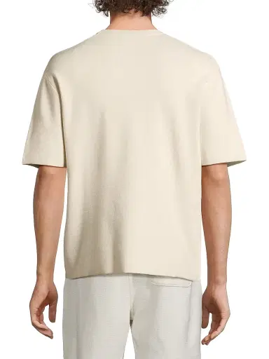 Vince Men's Milano Crewneck T-Shirt - Classic Cream | Thumbnail 5 Vince Men's Milano Crewneck T-Shirt - Classic Cream | Thumbnail 5