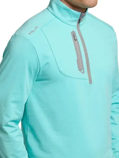 RLX Ralph Lauren Men's RLX Supersmooth Jersey Zip Jacket - Light Mint - Size Small | Thumbnail 5 RLX Ralph Lauren Men's RLX Supersmooth Jersey Zip Jacket - Light Mint - Size Small | Thumbnail 5