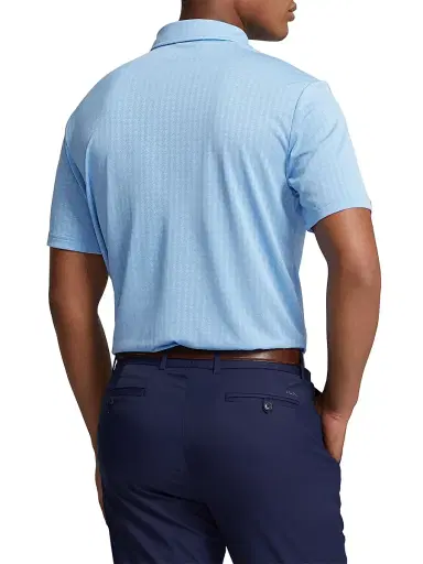 RLX Ralph Lauren Men's RLX Stretch Polo Shirt - Blue Lagoon | Thumbnail 4 RLX Ralph Lauren Men's RLX Stretch Polo Shirt - Blue Lagoon | Thumbnail 4