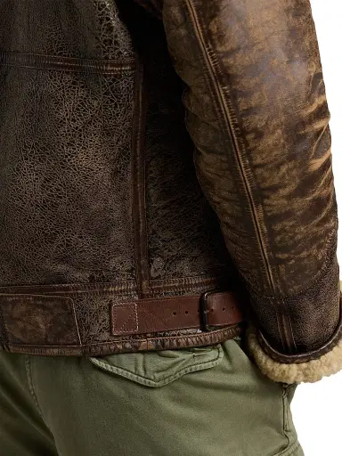 Polo Ralph Lauren Men's Shearling-Lined Bomber Jacket | Thumbnail 6 Polo Ralph Lauren Men's Shearling-Lined Bomber Jacket | Thumbnail 6
