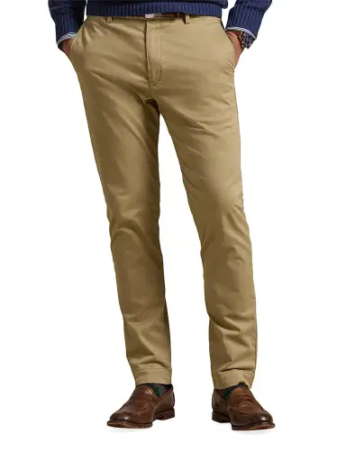 Polo Ralph Lauren Men's Jarrett Stretch-Slim-Fit Sateen Pants - Khaki Hill | Thumbnail 3 Polo Ralph Lauren Men's Jarrett Stretch-Slim-Fit Sateen Pants - Khaki Hill | Thumbnail 3