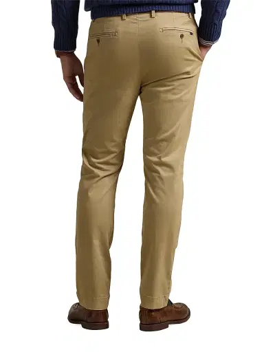 Polo Ralph Lauren Men's Jarrett Stretch-Slim-Fit Sateen Pants - Khaki Hill | Thumbnail 4 Polo Ralph Lauren Men's Jarrett Stretch-Slim-Fit Sateen Pants - Khaki Hill | Thumbnail 4