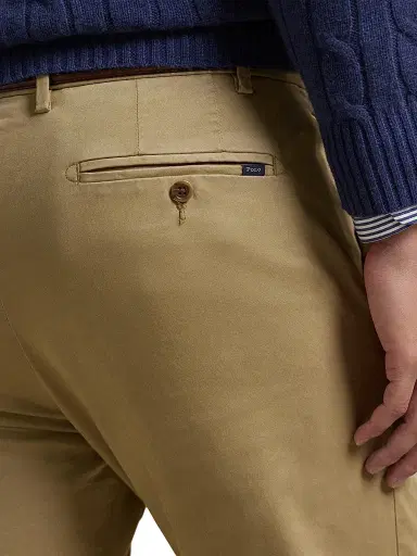 Polo Ralph Lauren Men's Jarrett Stretch-Slim-Fit Sateen Pants - Khaki Hill | Thumbnail 5 Polo Ralph Lauren Men's Jarrett Stretch-Slim-Fit Sateen Pants - Khaki Hill | Thumbnail 5