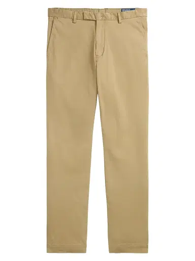 Polo Ralph Lauren Men's Jarrett Stretch-Slim-Fit Sateen Pants - Khaki Hill | Thumbnail 1 Polo Ralph Lauren Men's Jarrett Stretch-Slim-Fit Sateen Pants - Khaki Hill | Thumbnail 1