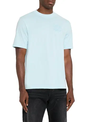 AMIRI Men's Arts Logo Graphic Cotton T-Shirt - Light Blue | Thumbnail 3 AMIRI Men's Arts Logo Graphic Cotton T-Shirt - Light Blue | Thumbnail 3