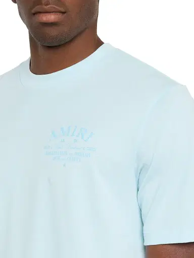 AMIRI Men's Arts Logo Graphic Cotton T-Shirt - Light Blue | Thumbnail 5 AMIRI Men's Arts Logo Graphic Cotton T-Shirt - Light Blue | Thumbnail 5