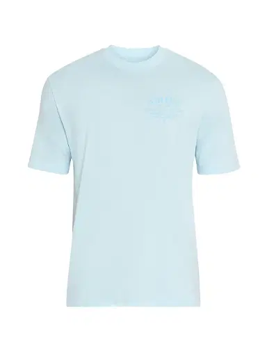AMIRI Men's Arts Logo Graphic Cotton T-Shirt - Light Blue | Thumbnail 1 AMIRI Men's Arts Logo Graphic Cotton T-Shirt - Light Blue | Thumbnail 1