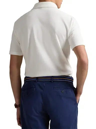 Polo Ralph Lauren Men's Custom-Slim-Fit Polo Bear Mesh Polo Shirt | Thumbnail 4 Polo Ralph Lauren Men's Custom-Slim-Fit Polo Bear Mesh Polo Shirt | Thumbnail 4