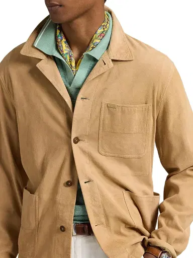 Polo Ralph Lauren Men's Suede Utility Jacket | Thumbnail 5 Polo Ralph Lauren Men's Suede Utility Jacket | Thumbnail 5