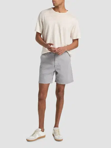 rag & bone Men's Classic Linen T-Shirt - Pale Taupe | Thumbnail 2 rag & bone Men's Classic Linen T-Shirt - Pale Taupe | Thumbnail 2