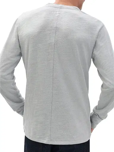 rag & bone Men's Classic Flame Henley - Harbor Grey | Thumbnail 6 rag & bone Men's Classic Flame Henley - Harbor Grey | Thumbnail 6