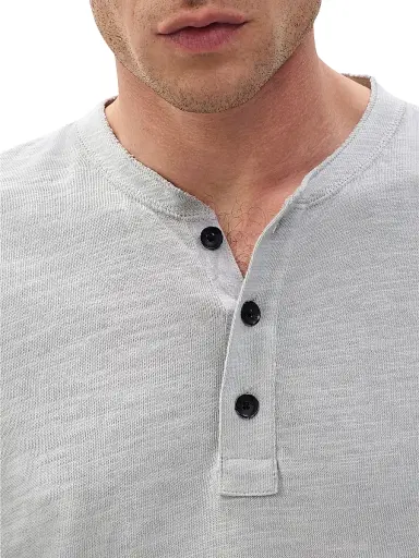 rag & bone Men's Classic Flame Henley - Harbor Grey | Thumbnail 7 rag & bone Men's Classic Flame Henley - Harbor Grey | Thumbnail 7