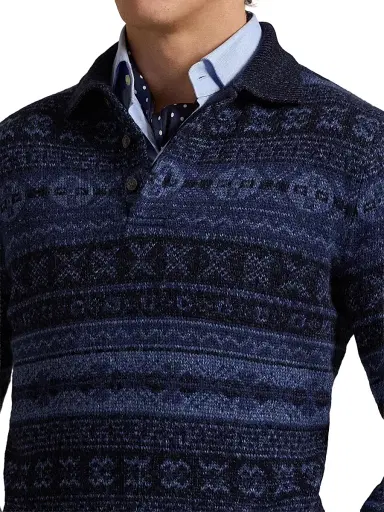 Polo Ralph Lauren Men's Fair Isle Polo Sweater | Thumbnail 6 Polo Ralph Lauren Men's Fair Isle Polo Sweater | Thumbnail 6