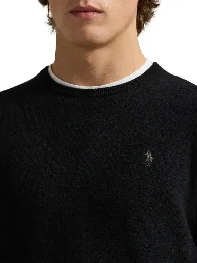 Polo Ralph Lauren Men's Logo-Embroidered Wool Sweater | Thumbnail 5 Polo Ralph Lauren Men's Logo-Embroidered Wool Sweater | Thumbnail 5
