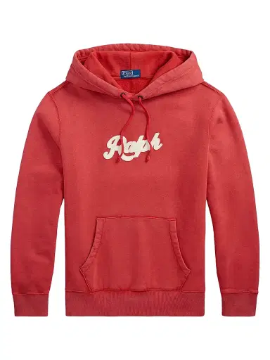 Polo Ralph Lauren Men's Logo-Embroidered Cotton-Blend Hoodie - New Brick - Size XS | Thumbnail 1 Polo Ralph Lauren Men's Logo-Embroidered Cotton-Blend Hoodie - New Brick - Size XS | Thumbnail 1