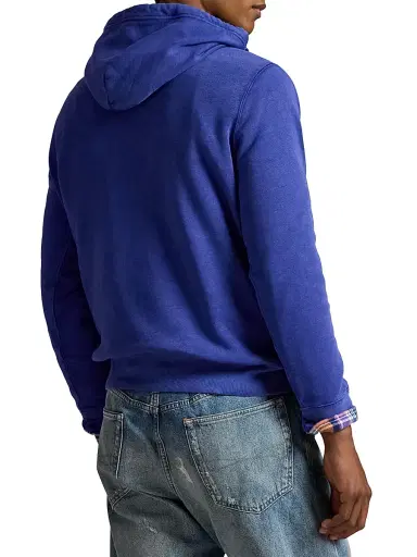 Polo Ralph Lauren Men's Logo-Embroidered Cotton-Blend Hoodie | Thumbnail 4 Polo Ralph Lauren Men's Logo-Embroidered Cotton-Blend Hoodie | Thumbnail 4