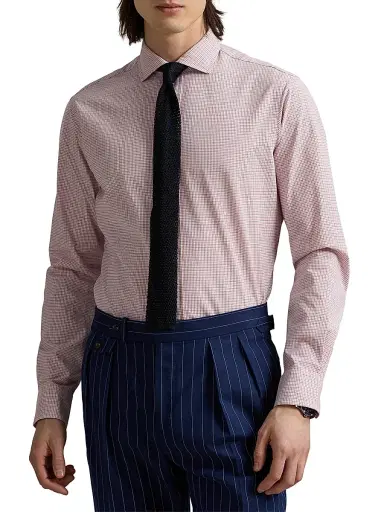 Polo Ralph Lauren Men's Check Cotton Poplin Button-Front Shirt | Thumbnail 3 Polo Ralph Lauren Men's Check Cotton Poplin Button-Front Shirt | Thumbnail 3
