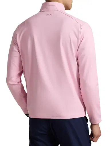 RLX Ralph Lauren Men's Jersey Contrast Half-Zip Pullover - Carmel Pink | Thumbnail 4 RLX Ralph Lauren Men's Jersey Contrast Half-Zip Pullover - Carmel Pink | Thumbnail 4