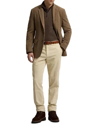 Ralph Lauren Purple Label Men's Cashmere Quarter-Zip Sweater - Taupe Multi - Size XL | Thumbnail 2 Ralph Lauren Purple Label Men's Cashmere Quarter-Zip Sweater - Taupe Multi - Size XL | Thumbnail 2