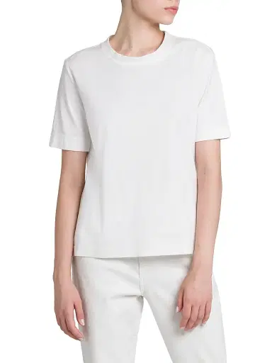 Kiton Women's Cashmere-Silk Jersey T-Shirt - Optical White - Size 10 | Thumbnail 3 Kiton Women's Cashmere-Silk Jersey T-Shirt - Optical White - Size 10 | Thumbnail 3