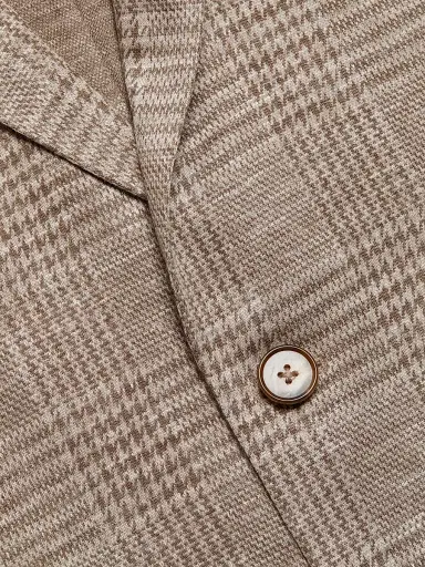 Saks Fifth Avenue Men's COLLECTION Plaid Wool & Silk-Blend Two-Button Sport Coat - Cream - Size 38 | Thumbnail 7 Saks Fifth Avenue Men's COLLECTION Plaid Wool & Silk-Blend Two-Button Sport Coat - Cream - Size 38 | Thumbnail 7