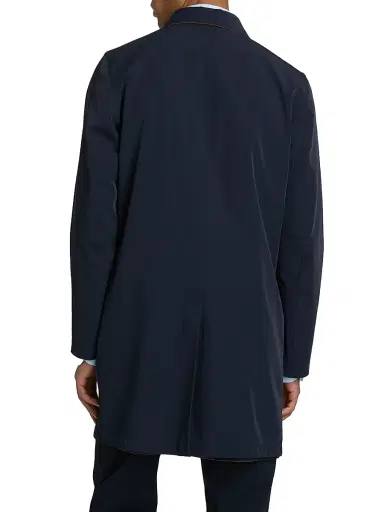 Sartorio Napoli Men's Ben Reversible Single-Breasted Car Coat - Navy Brown | Thumbnail 5 Sartorio Napoli Men's Ben Reversible Single-Breasted Car Coat - Navy Brown | Thumbnail 5