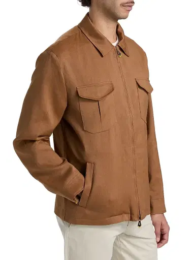 Sartorio Napoli Men's Joly Linen-Wool-Mohair Jacket | Thumbnail 4 Sartorio Napoli Men's Joly Linen-Wool-Mohair Jacket | Thumbnail 4