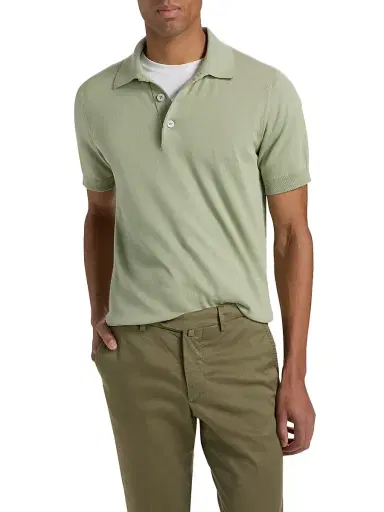 Sartorio Napoli Men's Cotton Polo Shirt | Thumbnail 3 Sartorio Napoli Men's Cotton Polo Shirt | Thumbnail 3