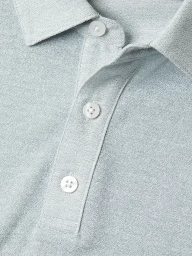 Robert Barakett Men's Roscoe Polo Shirt - Soft Teal - Size Small | Thumbnail 6 Robert Barakett Men's Roscoe Polo Shirt - Soft Teal - Size Small | Thumbnail 6