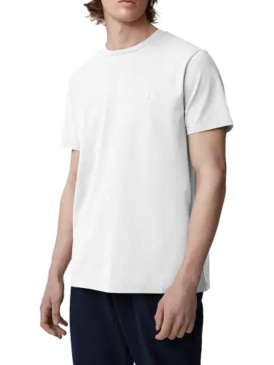 Canada Goose Men's Emersen Cotton Crewneck T-Shirt - White | Thumbnail 3 Canada Goose Men's Emersen Cotton Crewneck T-Shirt - White | Thumbnail 3