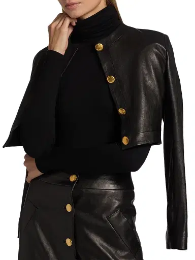 Sergio Hudson Women's Stretch Turtleneck Bodysuit - Black | Thumbnail 7 Sergio Hudson Women's Stretch Turtleneck Bodysuit - Black | Thumbnail 7